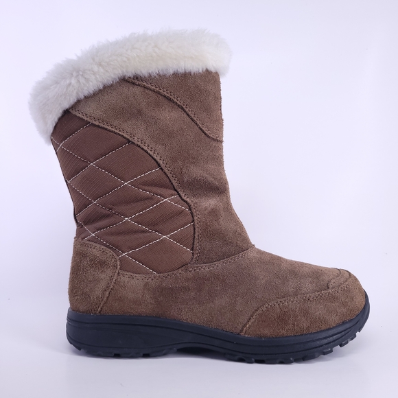 Columbia Faux Fur Cozy Brown Winter Boots - Picture 1 of 11